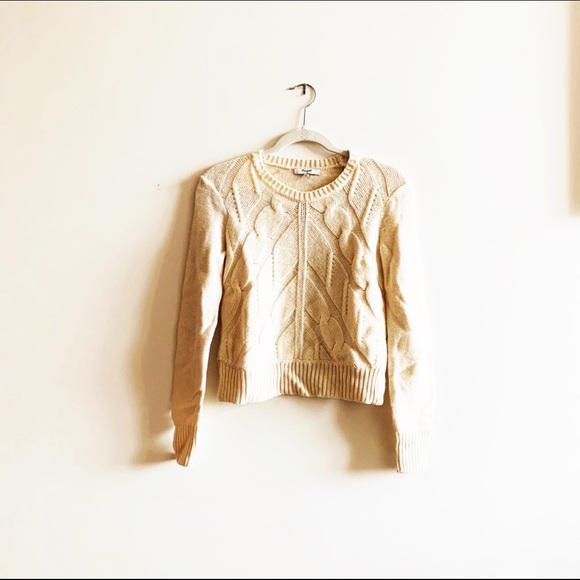 Madewell Sweaters - Madewell Cropped Cableknit Sweater